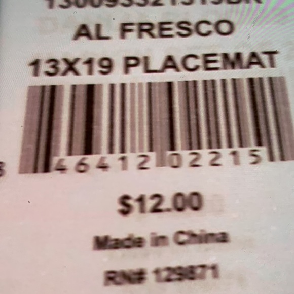 5 Placemats Brand New with Labels. Modern Southern Home Al Fresco Blue & White. - Picture 14 of 14